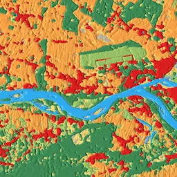 Dynamic World land cover sample image